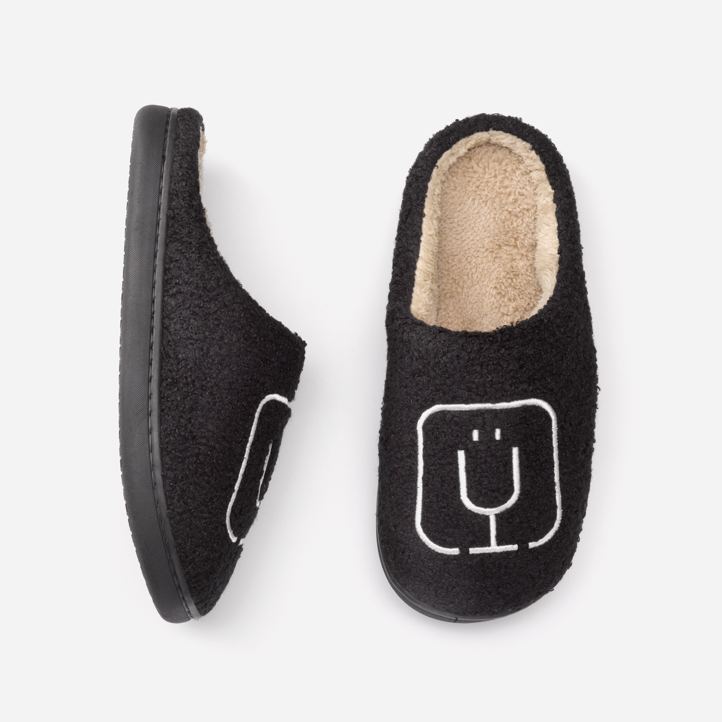 brumate-fuzzy-slippers-black-n3 apparel-slippers-above.png